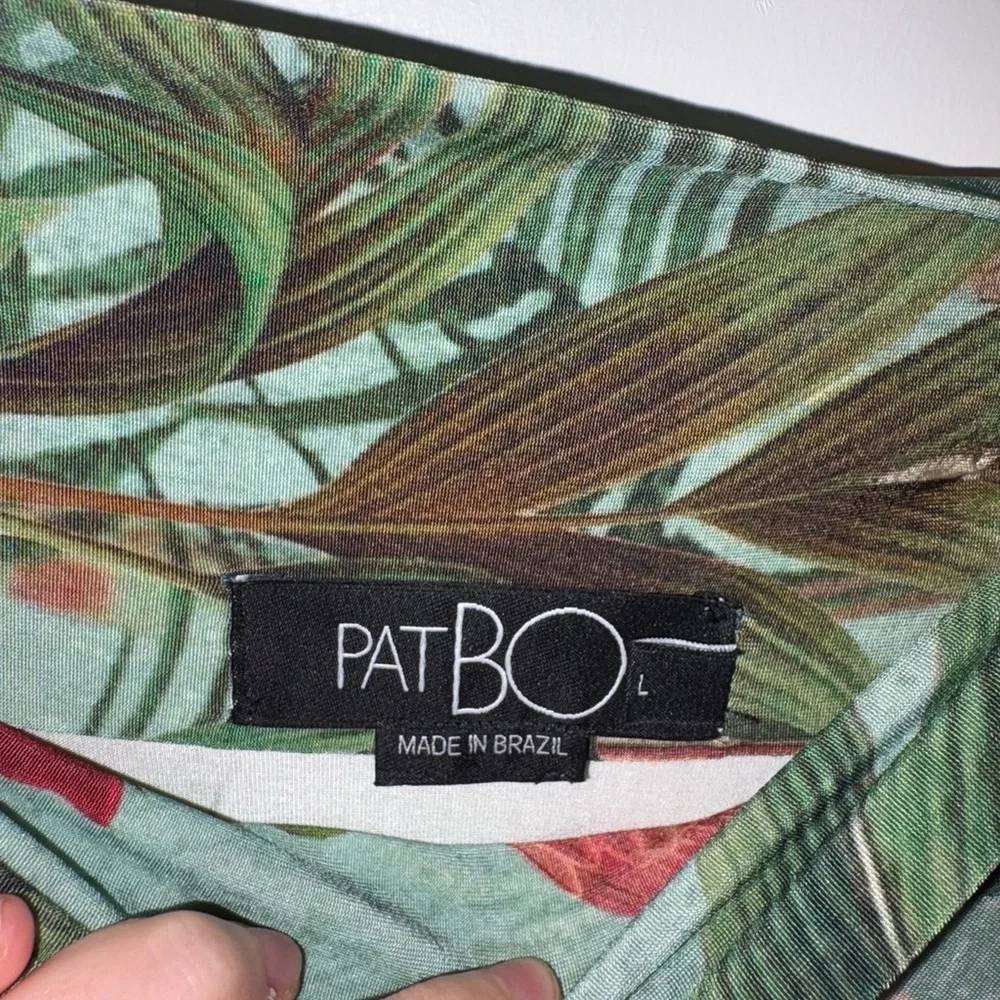 PatBo Paradise Wrap-Effect Ruffled Skirt
